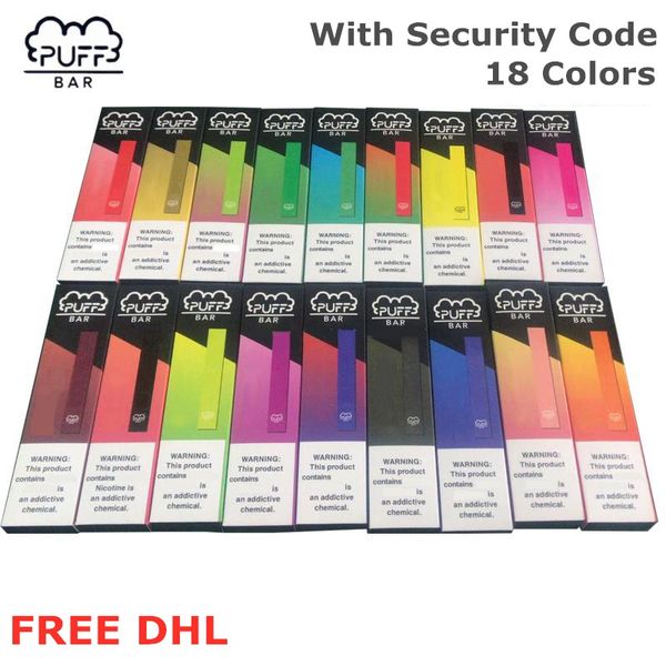 1,3 мл 2020Newest Puff Бар Одноразовая Vape Pod Starter Kit 280mAh батарея с кодом безопасности Vape Pen
1,3 мл 2020Newest Puff Бар Одноразовая Vape Pod Starter Kit 280mAh батарея с кодом безопасности Vape Pen