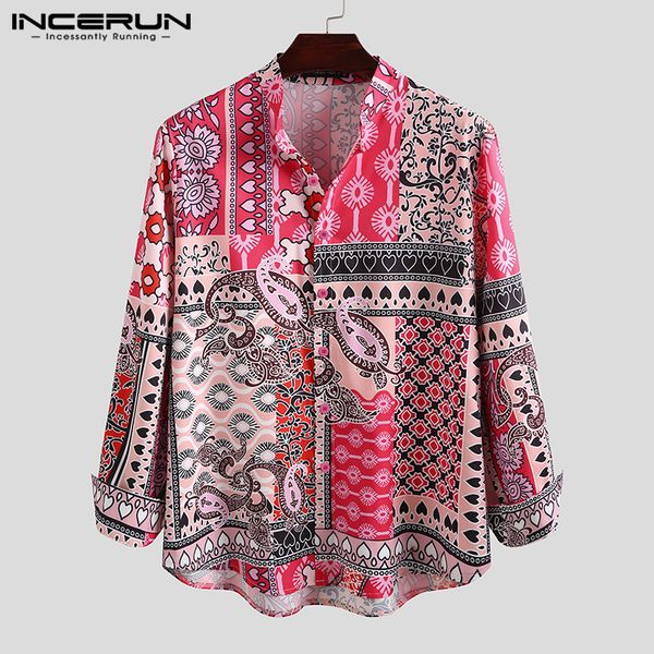 fashion printed shirts men leisure long sleeve camisa loose stand collar blusas hawaiian holiday blouse streetwear s-5xl incerun, White;black
fashion printed shirts men leisure long sleeve camisa loose stand collar blusas hawaiian holiday blouse streetwear s-5xl incerun, White;black
