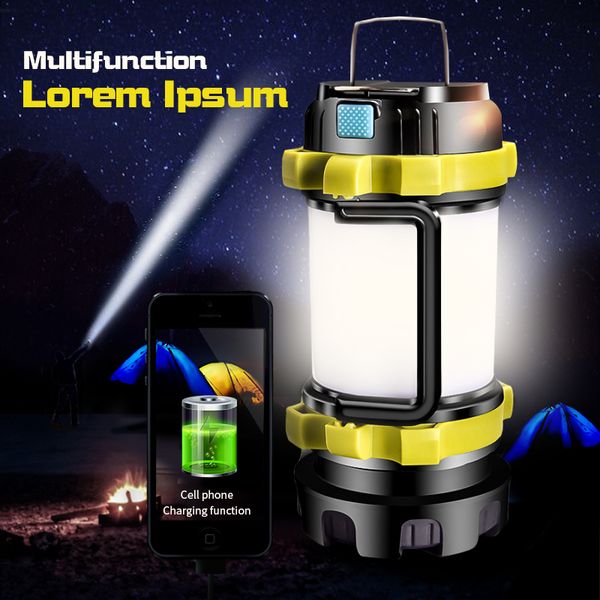 Led Camping Lantern Usb Rechargeable Lantern For Hurricane Emergency Waterproof Lamp Hiking Emergency Warning Ligh5
