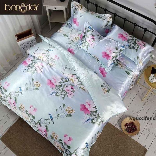 bonenjoy satin silk bed linen china silk bedding sets king size floral printed duvet cover twin bedcloth summer bed sheets t200615
bonenjoy satin silk bed linen china silk bedding sets king size floral printed duvet cover twin bedcloth summer bed sheets t200615