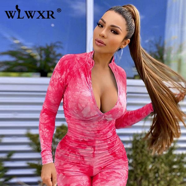 women's jumpsuits & rompers wlwxr streetwear ruched bodycon tie dye womens jumpsuit pleated elastic long sleeve summer one piece female, Black;white
women's jumpsuits & rompers wlwxr streetwear ruched bodycon tie dye womens jumpsuit pleated elastic long sleeve summer one piece female, Black;white