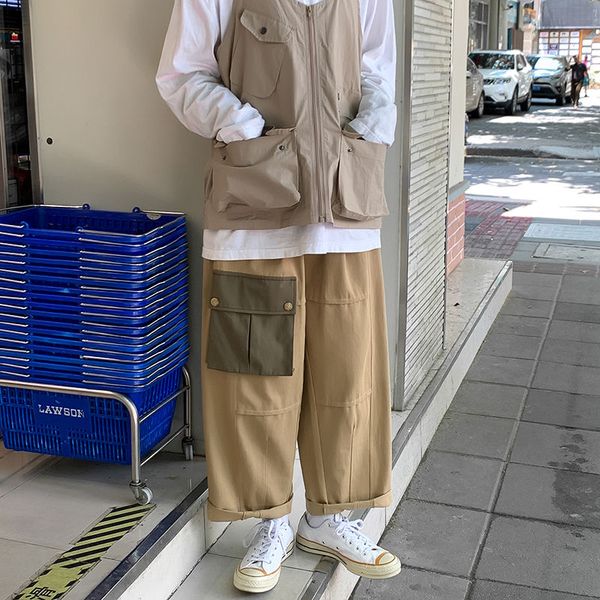 men's pants loose overalls casual cargo tactical stright style trendy streetwear hip hop trousers m-2xl, Black
men's pants loose overalls casual cargo tactical stright style trendy streetwear hip hop trousers m-2xl, Black