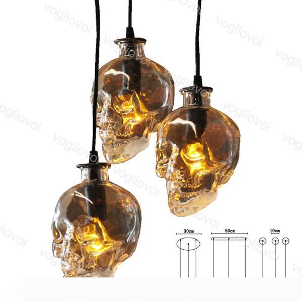pendant lamps skull head 110-240v vintage fixture transparent glass hanging 1m for indoor dinning room cafe bar home dhl
pendant lamps skull head 110-240v vintage fixture transparent glass hanging 1m for indoor dinning room cafe bar home dhl