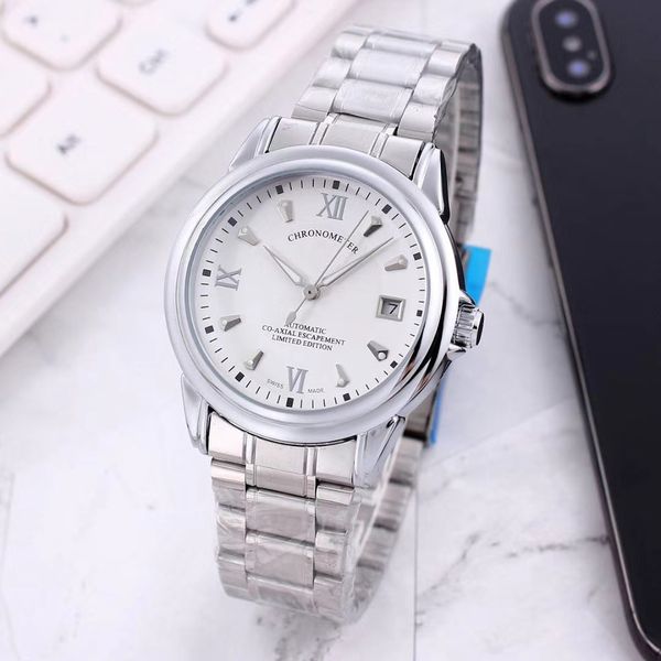 luxury mens watches roman numeral dial automatic mechanical watch designer watches omg brand steel strap casual sports style, Slivery;brown
luxury mens watches roman numeral dial automatic mechanical watch designer watches omg brand steel strap casual sports style, Slivery;brown