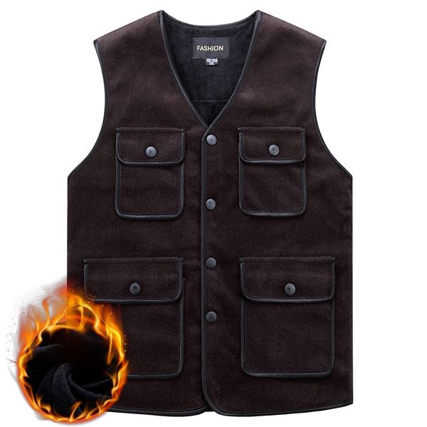 men's vests multi pocket vest men casual thicken warm sleeveless jacket pographer spring autumn waistcoat winter imitation mink hair, Black;white
men's vests multi pocket vest men casual thicken warm sleeveless jacket pographer spring autumn waistcoat winter imitation mink hair, Black;white