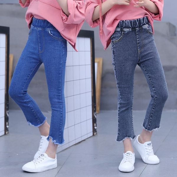 qzebt girls' jeans 2020 new autumn stretch korean style foreign style solid color fashionable medium jeans pencil pants and large child, Blue
qzebt girls' jeans 2020 new autumn stretch korean style foreign style solid color fashionable medium jeans pencil pants and large child, Blue