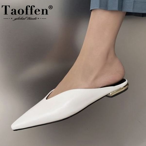 taoffen new summer sandals pointed toe flat heels slip on real leather shoes mules elegant shoes ladies footwear size 34-42, Black
taoffen new summer sandals pointed toe flat heels slip on real leather shoes mules elegant shoes ladies footwear size 34-42, Black