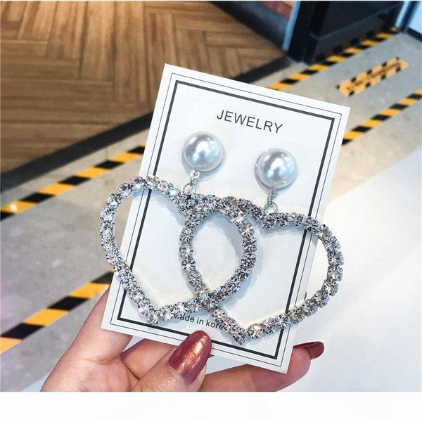 love heart shaped earrings white bling crystal and pearl drop earrings 925 sterling silver chandelier earrings for women lover with box
love heart shaped earrings white bling crystal and pearl drop earrings 925 sterling silver chandelier earrings for women lover with box