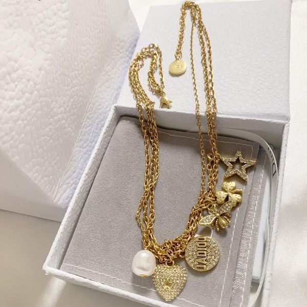 new multi-pendant love bee fashion designer jewelry super versatile simple and elegant personality designer necklace, Silver
new multi-pendant love bee fashion designer jewelry super versatile simple and elegant personality designer necklace, Silver