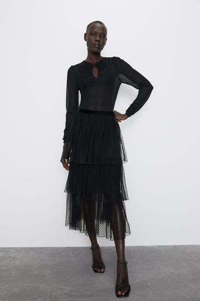 2019 autumn women's polka dot tulle medium-length dress 2019 autumn women's long skirt long skirt polka dot tulle medium-length dr, Black
2019 autumn women's polka dot tulle medium-length dress 2019 autumn women's long skirt long skirt polka dot tulle medium-length dr, Black