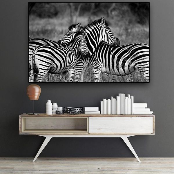 black & white wild animal landscape canvas painting african zebra posters prints wall art picture for living room modern home decor
black & white wild animal landscape canvas painting african zebra posters prints wall art picture for living room modern home decor