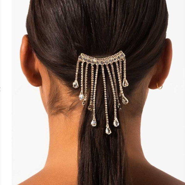 elegant crystal long tassel chain hairpin barrettes for women wedding rhinestone hair clip barette hair grip accessories, Golden;silver
elegant crystal long tassel chain hairpin barrettes for women wedding rhinestone hair clip barette hair grip accessories, Golden;silver