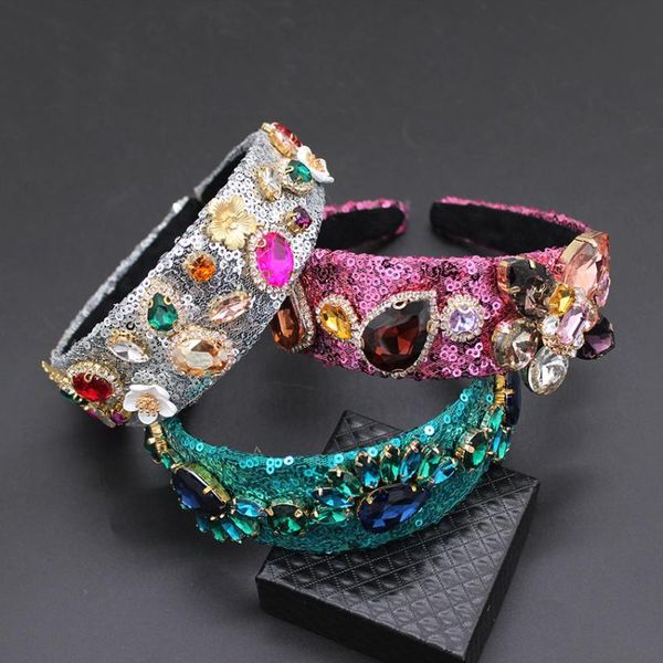 tiara hairband sequins handmade colorful flower crown handmade suture pearl hair jewelry for women baroque accessories 205, Golden;silver
tiara hairband sequins handmade colorful flower crown handmade suture pearl hair jewelry for women baroque accessories 205, Golden;silver