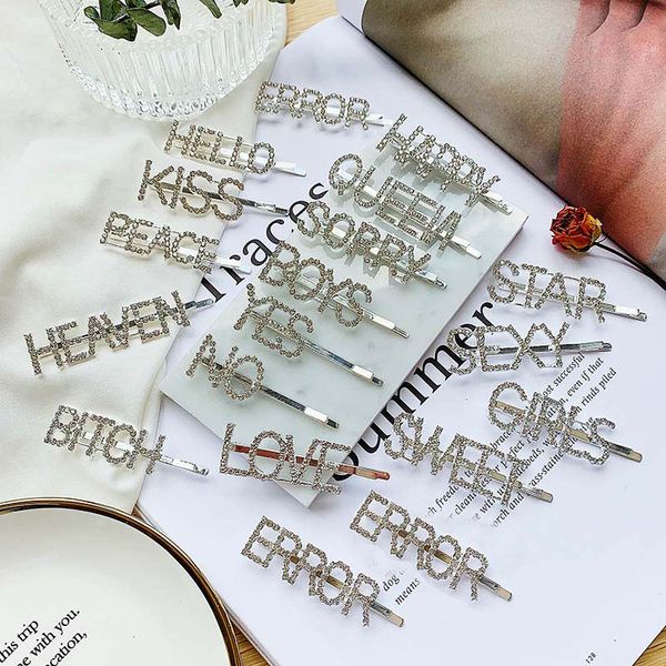 17 styles silver plated shining love letter hairpins hair clips for girls styling tool hairgrip diamond barrette women hair accessories, Golden;silver
17 styles silver plated shining love letter hairpins hair clips for girls styling tool hairgrip diamond barrette women hair accessories, Golden;silver