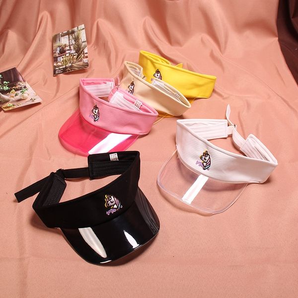 children's sun embroidery summer korean color matching embroidery cartoon unicorn empty hat outdoor uv-proof sun hat, Yellow
children's sun embroidery summer korean color matching embroidery cartoon unicorn empty hat outdoor uv-proof sun hat, Yellow
