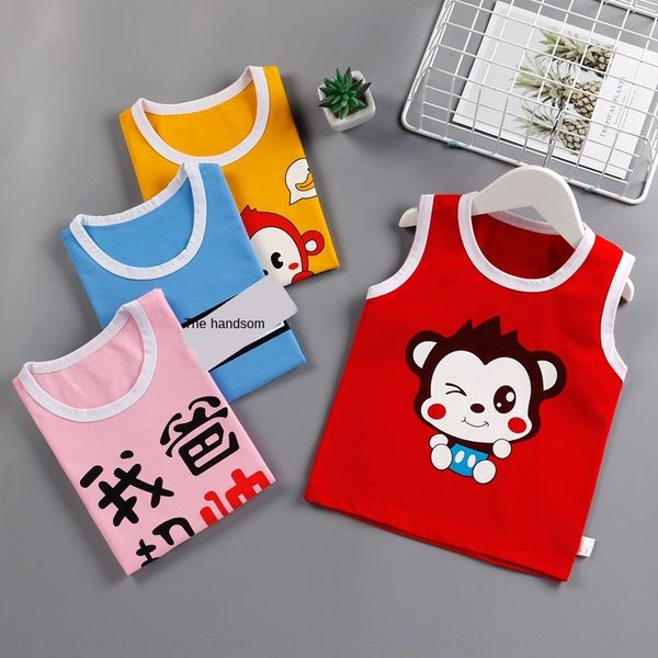 2020 new summer children's cotton baby clothes female sleeveless vest vest thin lycra baby boy, Blue
2020 new summer children's cotton baby clothes female sleeveless vest vest thin lycra baby boy, Blue