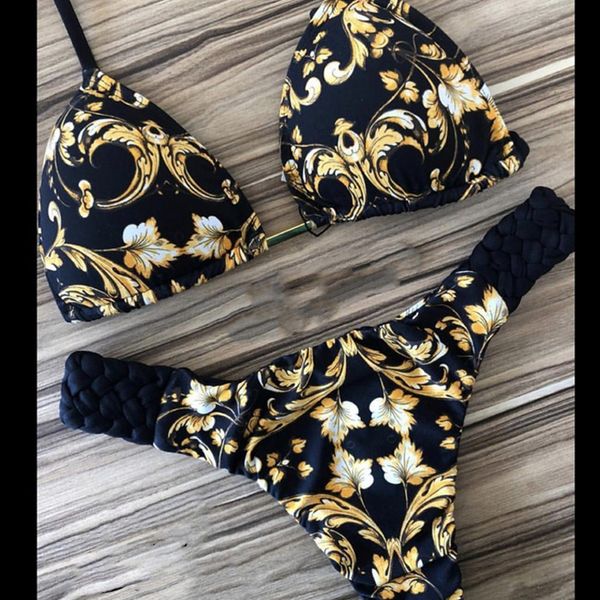 floral print bikini bandage swimsuit 2020 fashion summer bathers bathing suit women halter bikini set two piece suit new, White;black
floral print bikini bandage swimsuit 2020 fashion summer bathers bathing suit women halter bikini set two piece suit new, White;black