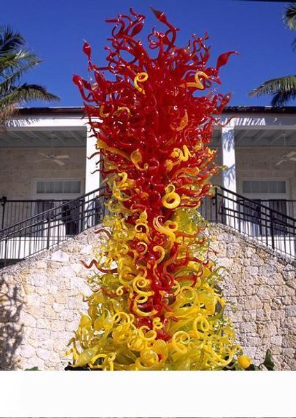 flower tree l foyer colorful murano blown glass sculpture outdoor garden art decoration standing glass art floor lamps