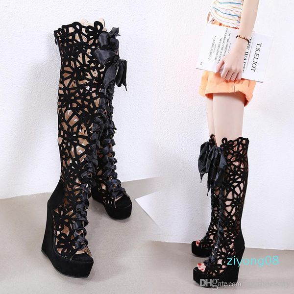 size 35 to 42 black rhinestone hollow out high tube over the knee boots fashion luxury designer women shoes z08
size 35 to 42 black rhinestone hollow out high tube over the knee boots fashion luxury designer women shoes z08