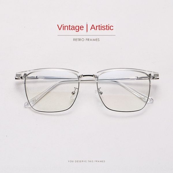 tr90 plus metal glasses frame artistic eyebrows men's myopia super big face business tide optical glasses frame 2255, Silver
tr90 plus metal glasses frame artistic eyebrows men's myopia super big face business tide optical glasses frame 2255, Silver