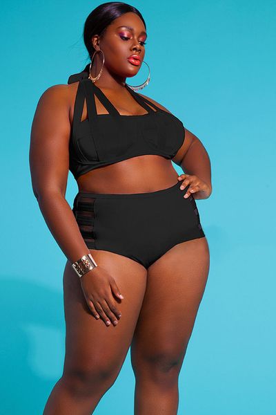 plus size bikini womens large size nylon solid high waist bikini split swimsuit fashion beachwear bandagetwo piece swimsuit, White;black
plus size bikini womens large size nylon solid high waist bikini split swimsuit fashion beachwear bandagetwo piece swimsuit, White;black