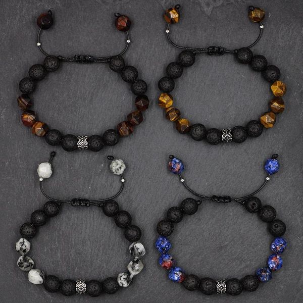 lava geometry stone beads bracelet braided adjustable stainless steel cross healing balance beads yoga bracelet for mens women, Black
lava geometry stone beads bracelet braided adjustable stainless steel cross healing balance beads yoga bracelet for mens women, Black
