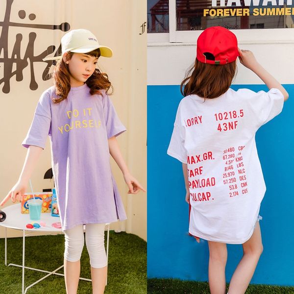 ohq4m 2019 korean style summer clothing printed dress children's letters split fork 5-point sleeve t-shirt long skirt children's p, Blue
ohq4m 2019 korean style summer clothing printed dress children's letters split fork 5-point sleeve t-shirt long skirt children's p, Blue
