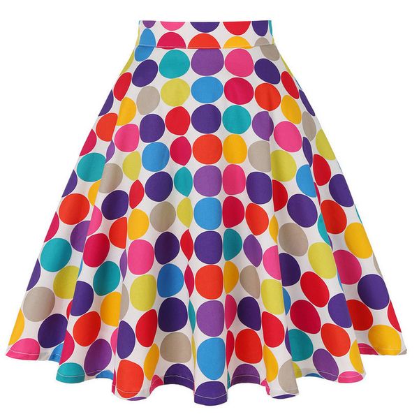 colorful polka dot printed high waist cotton women skirt casual summer spring big swing pin up 50s vintage skirts womens, Black
colorful polka dot printed high waist cotton women skirt casual summer spring big swing pin up 50s vintage skirts womens, Black