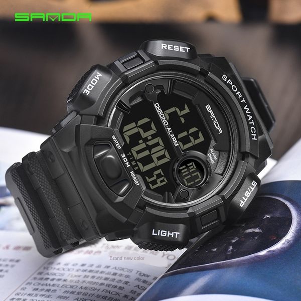 sunda new men's student waterproof electronic electronic watch multifunctional digital led sports watch, Blue
sunda new men's student waterproof electronic electronic watch multifunctional digital led sports watch, Blue