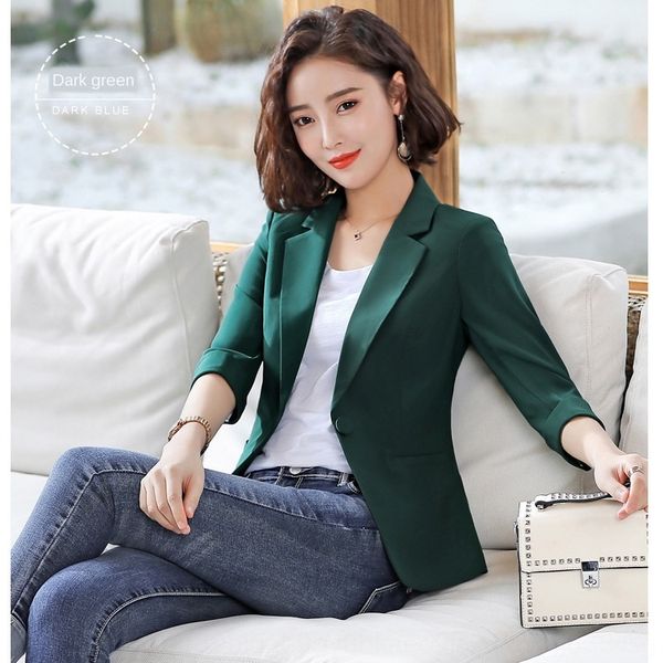 dark green suit for women 2020 new coatcoat coat season temperament short slim thin suit top, White;black
dark green suit for women 2020 new coatcoat coat season temperament short slim thin suit top, White;black