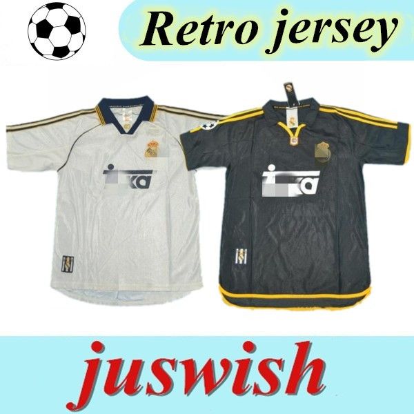 #7 raul r.carlos hierro redondo morientes 1998 1999 2000 real madrid retro soccer jersey 98 99 00 madrid real vintage football shirt classic, Black;yellow
#7 raul r.carlos hierro redondo morientes 1998 1999 2000 real madrid retro soccer jersey 98 99 00 madrid real vintage football shirt classic, Black;yellow