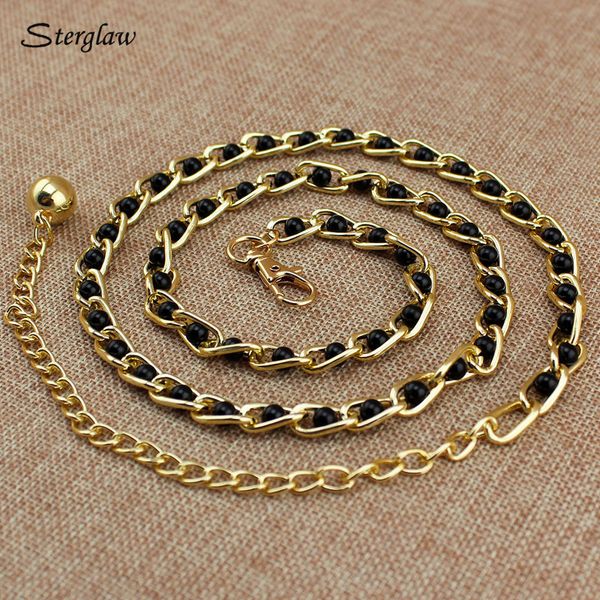 black metal chain belt with tassels women moda 2020 femenina candy pearl thin waist chain women's belt on dress for girls f108, Black;brown
black metal chain belt with tassels women moda 2020 femenina candy pearl thin waist chain women's belt on dress for girls f108, Black;brown