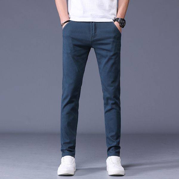 men's pants 6 color men casual 2021 autumn and spring cotton straight elastic trousers brand red blue grey khaki large size 38, Black
men's pants 6 color men casual 2021 autumn and spring cotton straight elastic trousers brand red blue grey khaki large size 38, Black