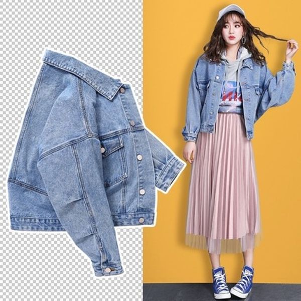 2019 spring and autumn new online red student bf short women's jacket loose popular korean denim jacket for women, Black;brown
2019 spring and autumn new online red student bf short women's jacket loose popular korean denim jacket for women, Black;brown