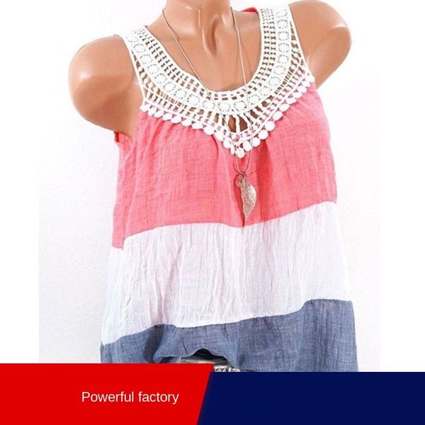 bo water soluble collar lace stitching contrast color vest lace vest sleeveless women's round collar camisole, Camo
bo water soluble collar lace stitching contrast color vest lace vest sleeveless women's round collar camisole, Camo