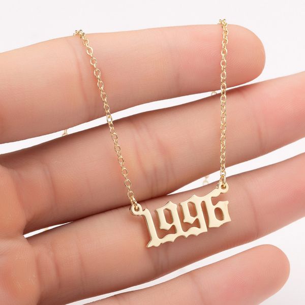 date year number custom pendant necklace women men bff gold silver color necklace trendy jewelry birthday gift couple
date year number custom pendant necklace women men bff gold silver color necklace trendy jewelry birthday gift couple
