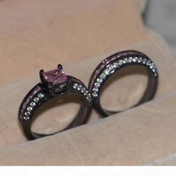 victoria wieck handmade wedding band rings set for women 5a pink zircon stone cz 10kt black gold filled female anniversary ring, Slivery;golden
victoria wieck handmade wedding band rings set for women 5a pink zircon stone cz 10kt black gold filled female anniversary ring, Slivery;golden