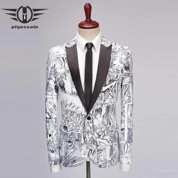 plyesxale men blazer designs cartoon anime style mens fashion printed blazer slim fit stage blazers hombre causal jacket q469, White;black
plyesxale men blazer designs cartoon anime style mens fashion printed blazer slim fit stage blazers hombre causal jacket q469, White;black