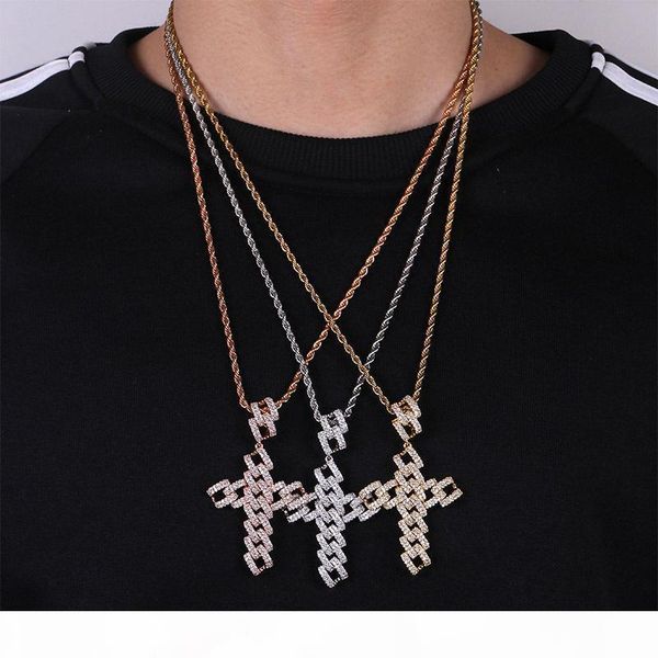 18k gold & rose gold cz cubic zircon big cross necklace twist chain personalized full diamond pendant hip hop jewelry birthday gifts for men, Silver
18k gold & rose gold cz cubic zircon big cross necklace twist chain personalized full diamond pendant hip hop jewelry birthday gifts for men, Silver