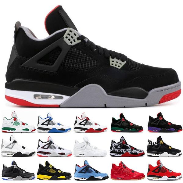 4 4s mens basketball shoes bred royalty black cat black pizzeria thunder oreo fashion men trainer designer sneakers sport running shoes 7-13
4 4s mens basketball shoes bred royalty black cat black pizzeria thunder oreo fashion men trainer designer sneakers sport running shoes 7-13