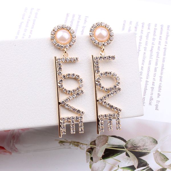 trendy full rhinestone letter love earrings fashion nightclub for woman earring, Silver
trendy full rhinestone letter love earrings fashion nightclub for woman earring, Silver