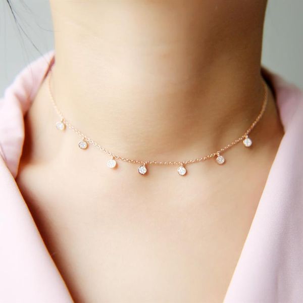classic wedding party women choker necklace jewelry real 925 sterling silver with multi round cz paved charming fashion chokers
classic wedding party women choker necklace jewelry real 925 sterling silver with multi round cz paved charming fashion chokers