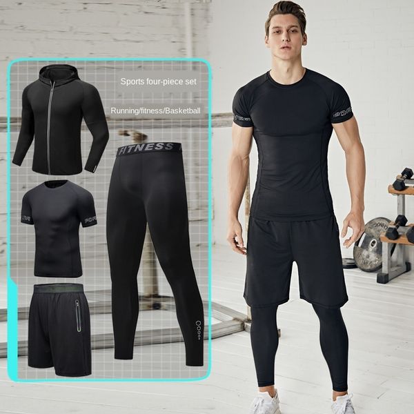 xns9u four-piece suit men's running clothes quick-drying clothes sports basketball training tights morning leggings set of 4 four-piece, White;black
xns9u four-piece suit men's running clothes quick-drying clothes sports basketball training tights morning leggings set of 4 four-piece, White;black
