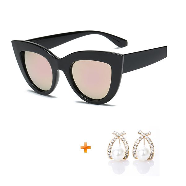 pink lenses cute cat eye sunglasses women trendy black lunette de soleil femme uv400 retro female sun glasses mirror 04, White;black
pink lenses cute cat eye sunglasses women trendy black lunette de soleil femme uv400 retro female sun glasses mirror 04, White;black