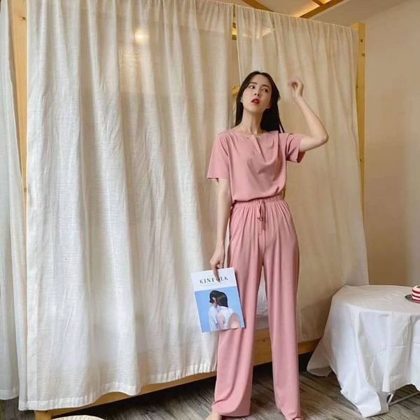 2020 short-sleeved t-shirt+pants women's loose tracksuit slim wide leg pants foreign style two-piece suit fashion sets, Gray
2020 short-sleeved t-shirt+pants women's loose tracksuit slim wide leg pants foreign style two-piece suit fashion sets, Gray