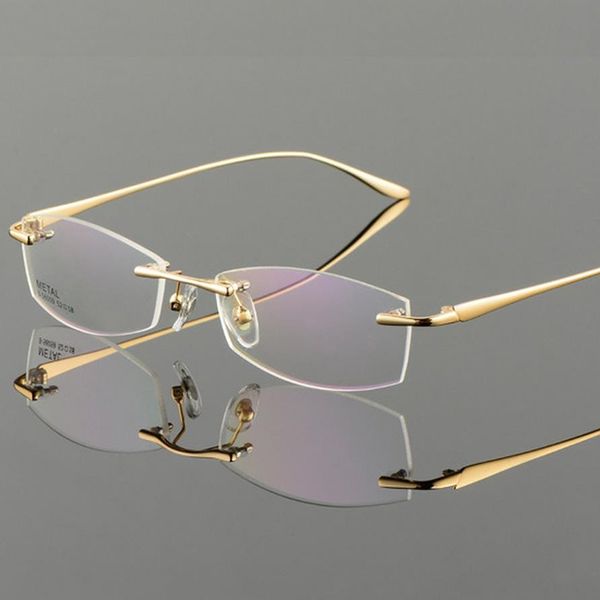 cubojue gold glasses frame men eyeglasses male rimless spectacles for prescription ultralight eyewear for reading myopia, Black
cubojue gold glasses frame men eyeglasses male rimless spectacles for prescription ultralight eyewear for reading myopia, Black