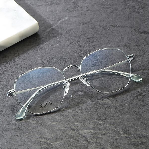 2020 new plain mirror korean round glasses fashion optical mirror female polygon metal male full frame glasses frame, Silver
2020 new plain mirror korean round glasses fashion optical mirror female polygon metal male full frame glasses frame, Silver