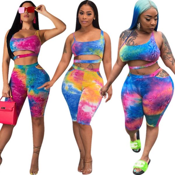 women 2 piece set tie dye sweatsuit sexy&club strap hollow out casual sleeveless tee skinny mini shorts summer clothing jogger suit 820, Gray
women 2 piece set tie dye sweatsuit sexy&club strap hollow out casual sleeveless tee skinny mini shorts summer clothing jogger suit 820, Gray