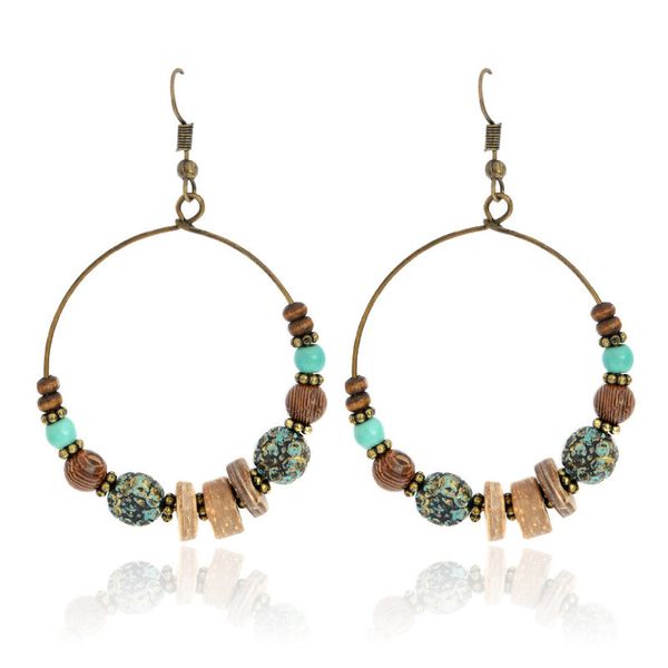 vintage gold big circle wooden beaded earrings fashion costume jewelery earrings retro bohemian hoop dangle statement earring, Silver
vintage gold big circle wooden beaded earrings fashion costume jewelery earrings retro bohemian hoop dangle statement earring, Silver