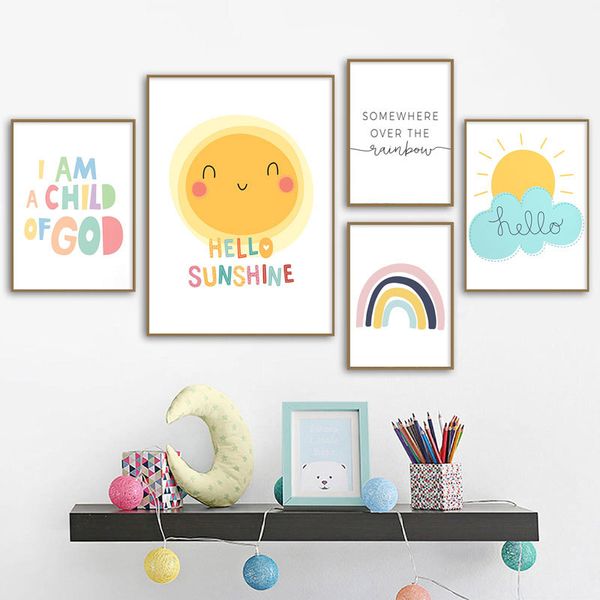 cartoon colorful wall art canvas poster nursery quotes print nordic painting rainbow picture kids pictures for living room
cartoon colorful wall art canvas poster nursery quotes print nordic painting rainbow picture kids pictures for living room